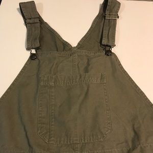 Cherokee Olive Green Denim Overalls